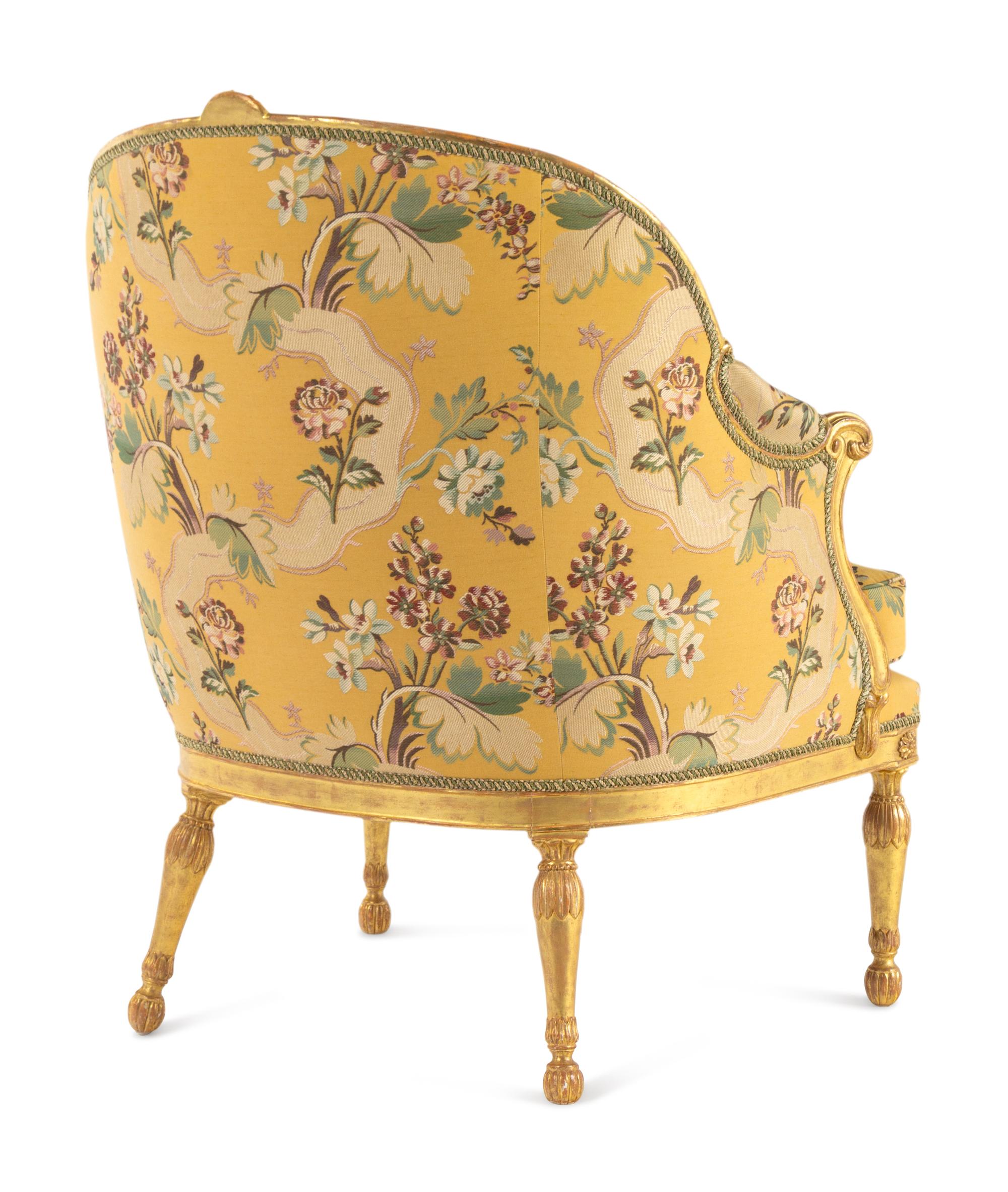 A George III Giltwood Bergère