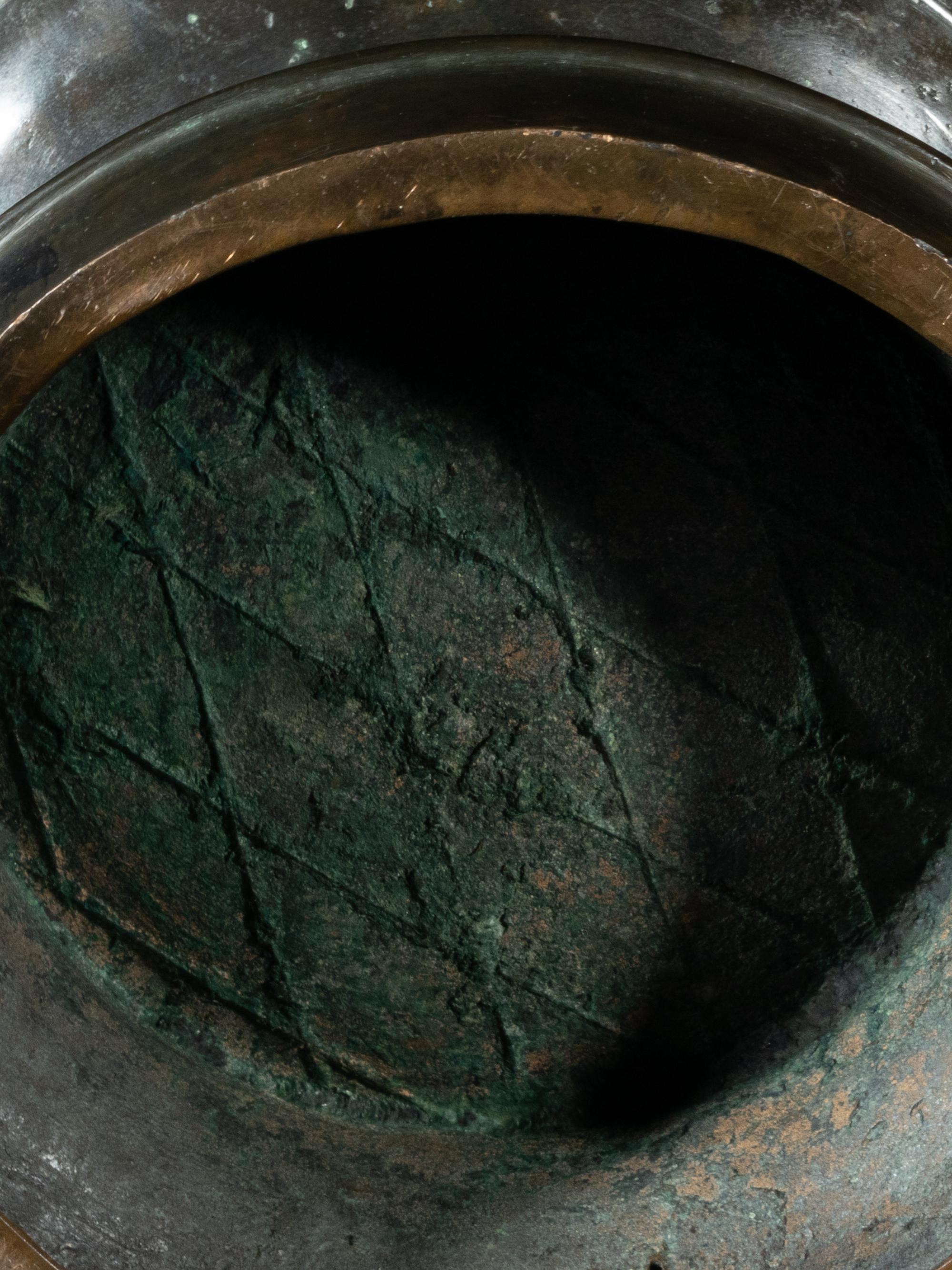 A Pair of Chinese Archaistic Bronze Zun Vessels