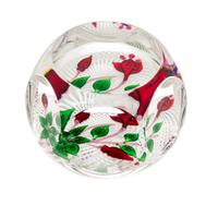 Saint-Louis, France, a fushia paperweight, dated 1975