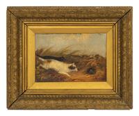 A Group of Three Paintings of Dogs