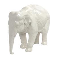 A Nymphenburg Porcelain Elephant Width 11 1/2 inches. — 20TH CENTURY