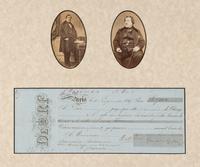 ROSSINI, Gioachino (1792-1868). Bank check, signed (“Gioachino Rossini”), 12 September 1857.