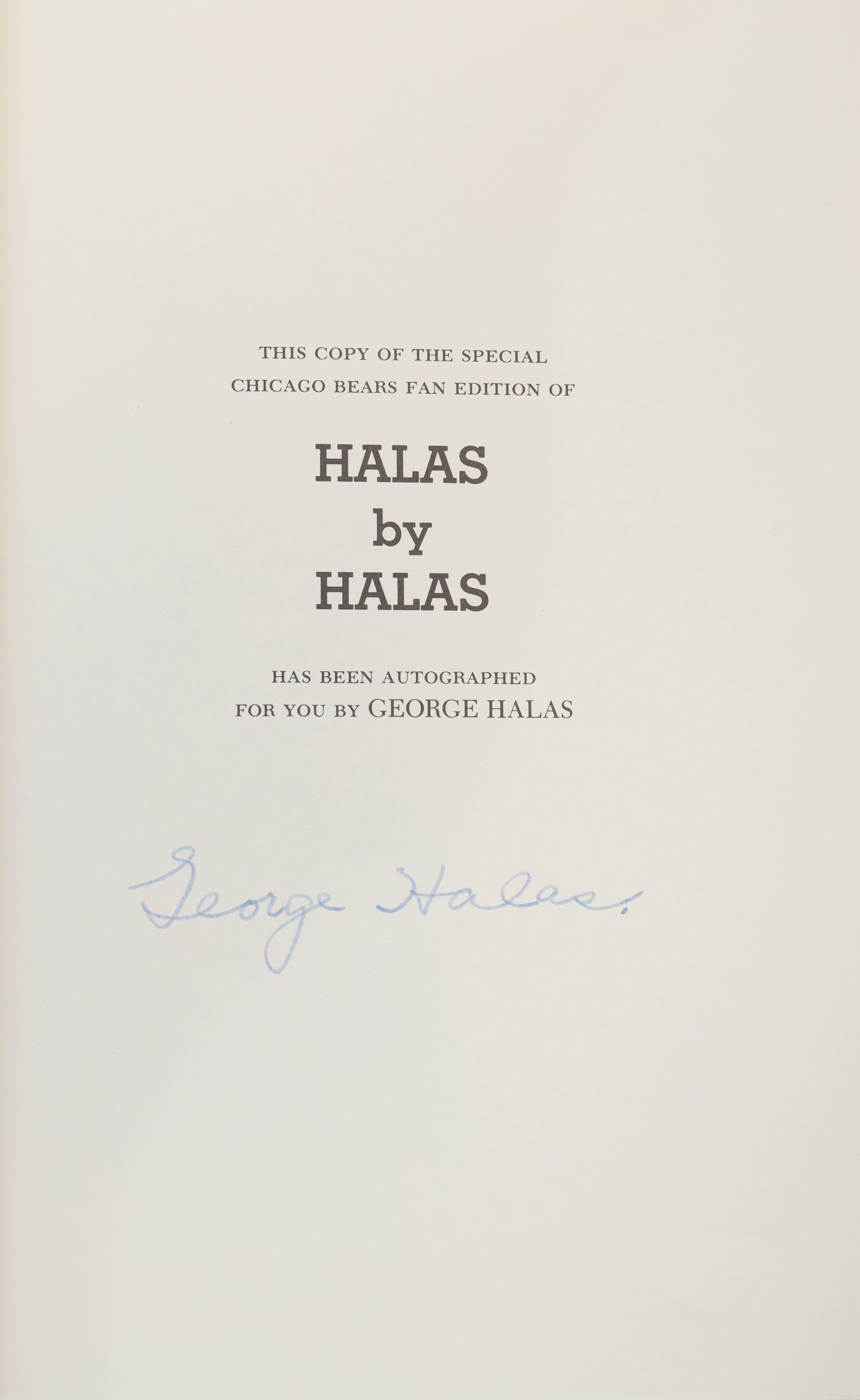 A Group of Red Grange and George Halas Chicago Bears Signed Autographed Books (PSA and JSA Certified Authentic),