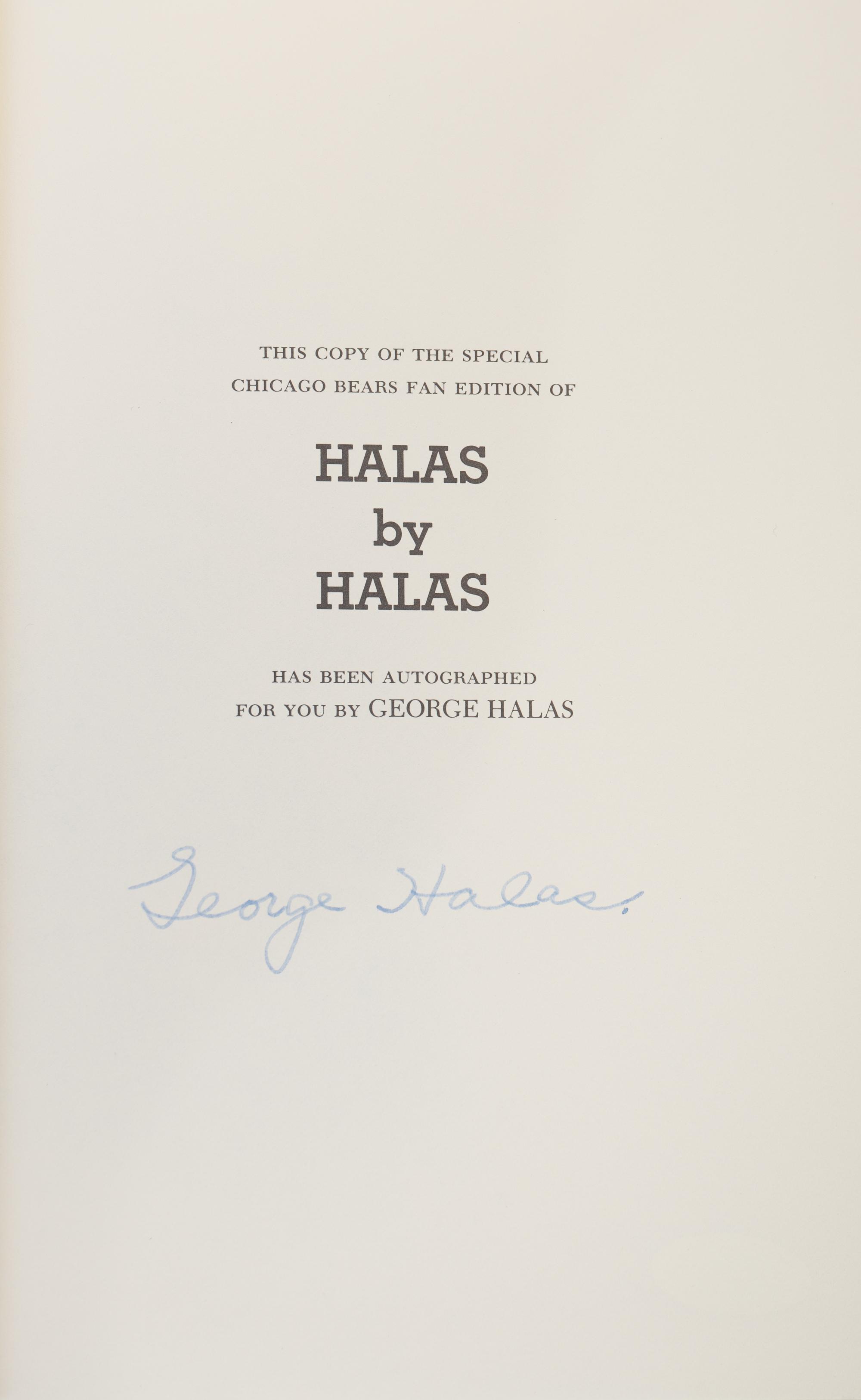 A Group of Red Grange and George Halas Chicago Bears Signed Autographed Books (PSA and JSA Certified Authentic),
