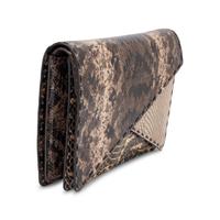 Bottega Veneta, Mixed Exotic Skin Clutch