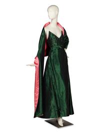 Arnold Scaasi; Custom Gown, Stole, and Matching Shoes