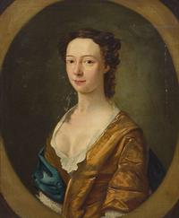 Attributed to Nathaniel Hone I (English, 1718-1784), A Pair of Portraits: Lady and Gentleman, circa 1741
