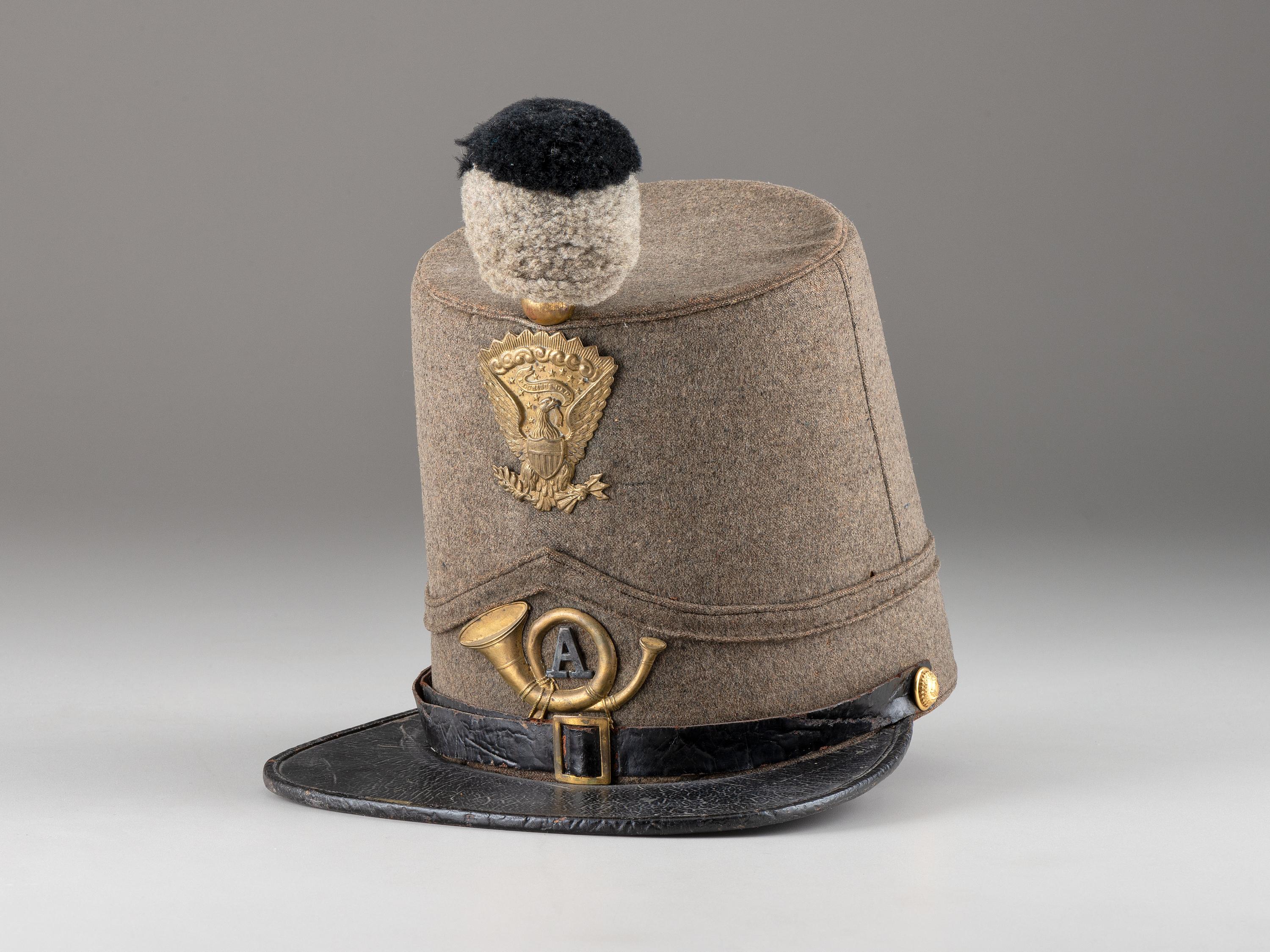 [MILITIA]. 1851 Pattern Massachusetts Militia shako.
