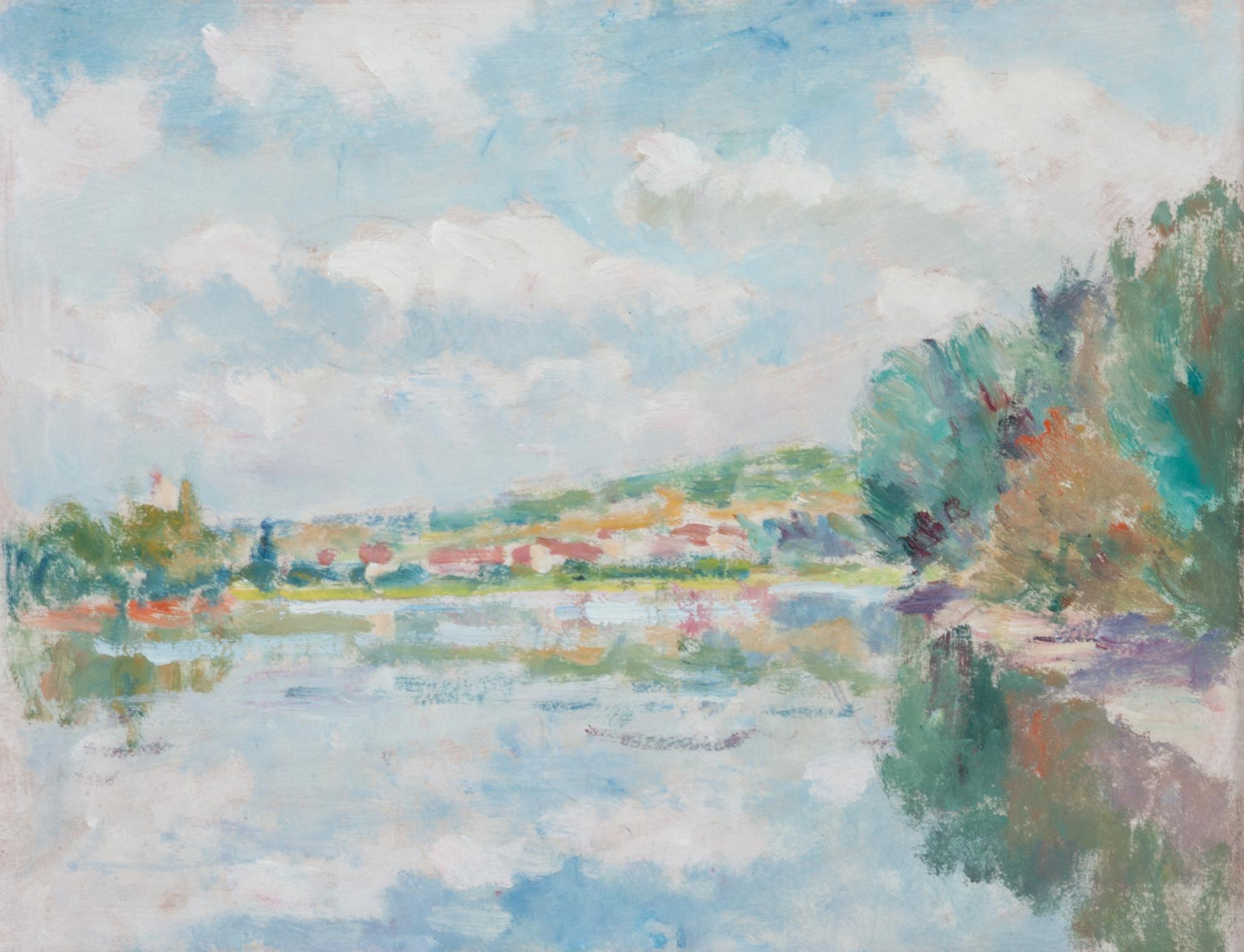 Abel Lauvray, (French, 1870-1950), Le Seine a Vetheuil, 1945