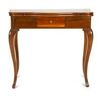 A Louis XV Provincial Style Walnut Flip-top Table
