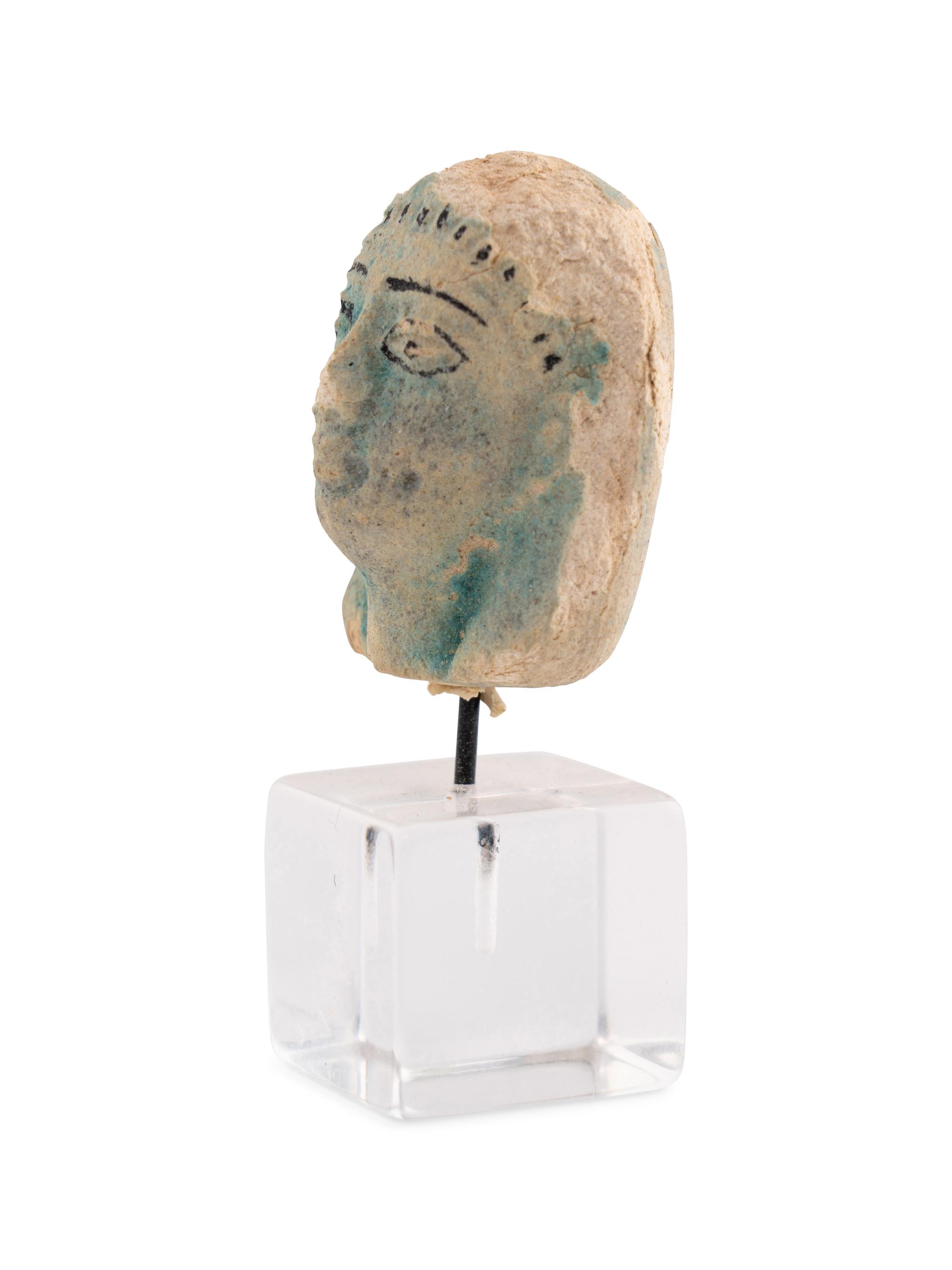 An Egyptian Faience Bust of a Female