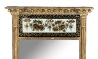 A Regency Giltwood and Églomisé Mirror