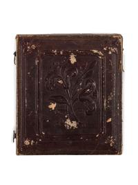 [EARLY PHOTOGRAPHY]. A pair of daguerreotypes of folk art painted portraits, comprising: