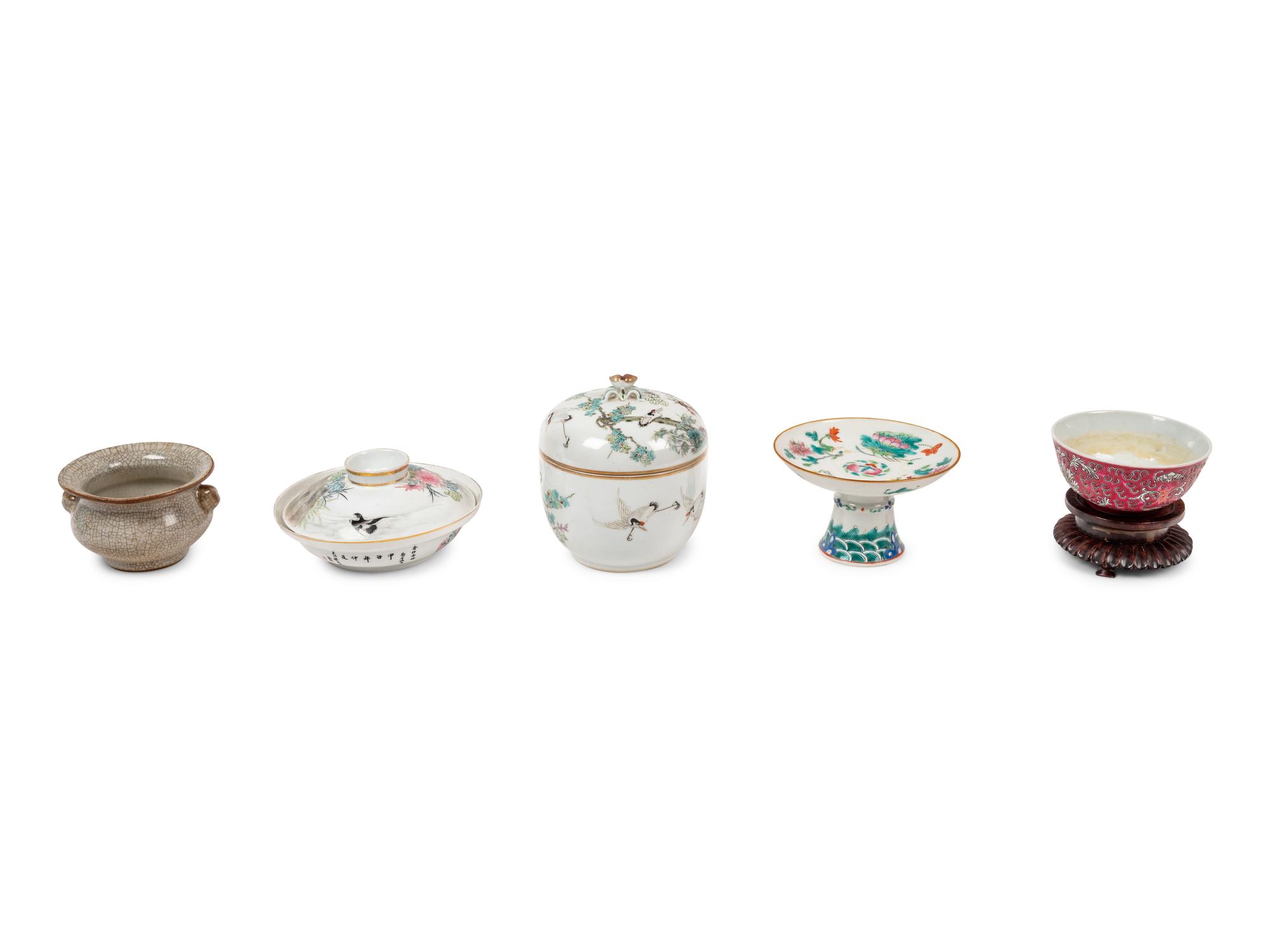 Five Chinese Porcelain Articles