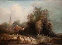 Genre Landscape , c. 1850