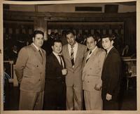 A Group of Six Original Rocky Marciano Photographs and a Joe Louis Wendell Wilkie Political Endorsement Record