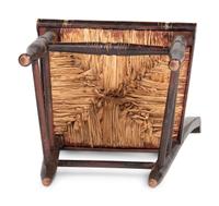 A Classical Grain Paint and Gilt Stencil-Decorated Fancy Child's Hitchcock Rush-Seat Side Chair