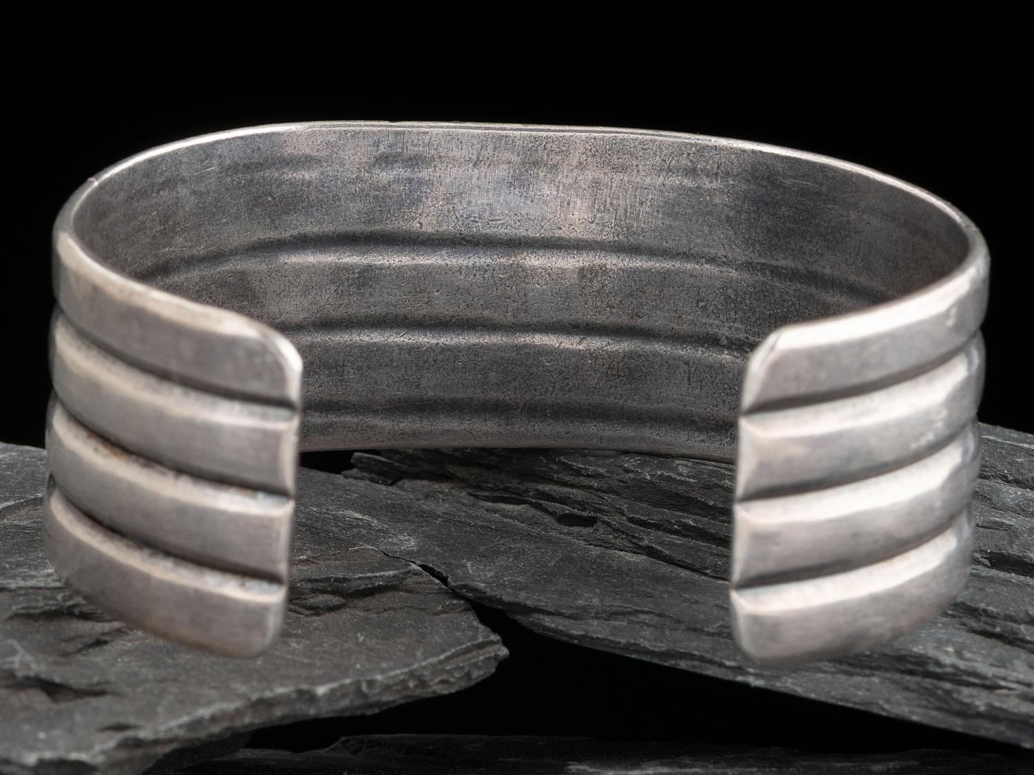 Navajo Silver and Turquoise Cuff Bracelet