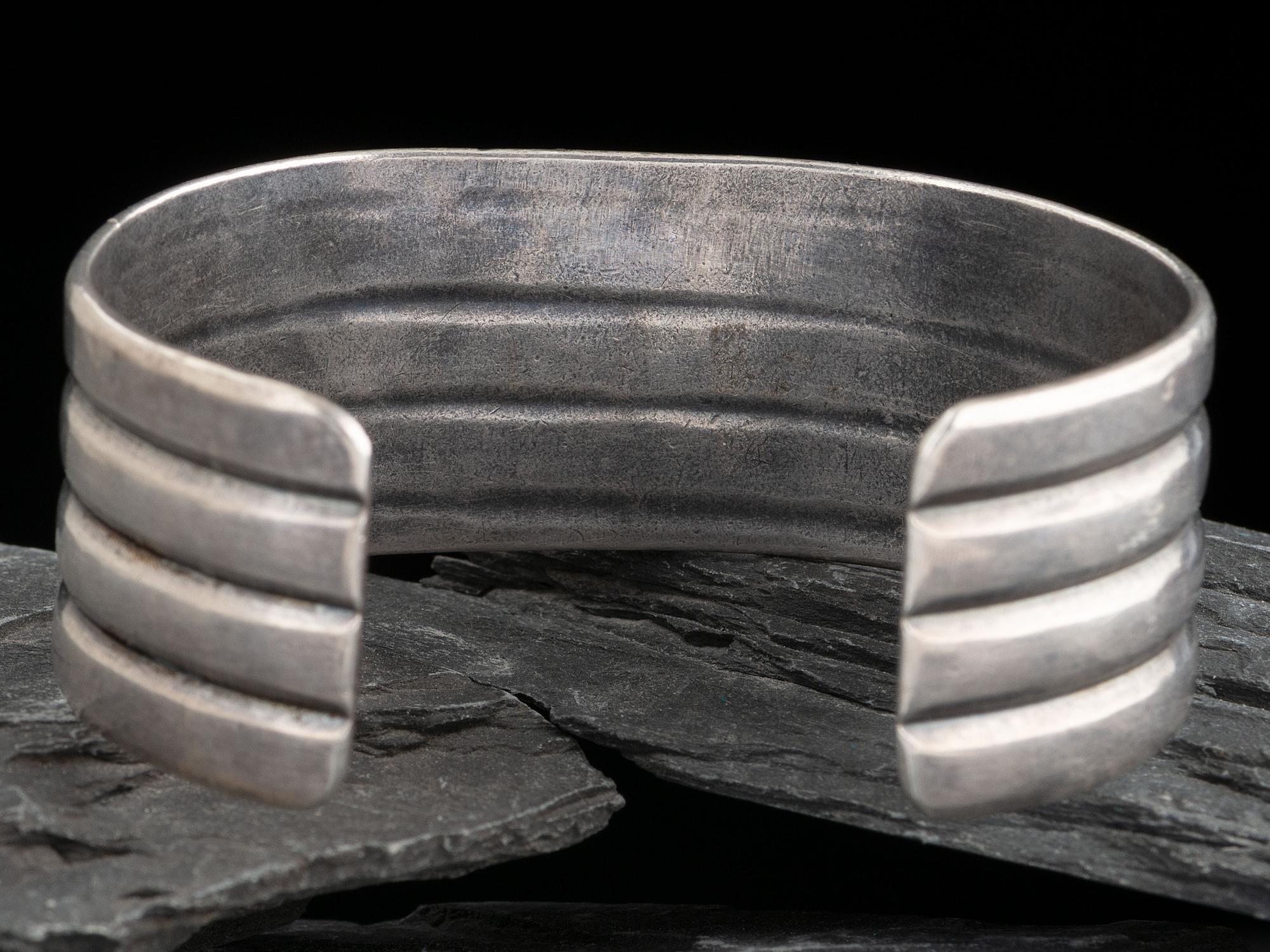 Navajo Silver and Turquoise Cuff Bracelet