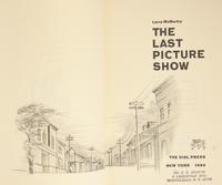 McMURTRY, Larry (1936-2021). The Last Picture Show. New York: The Dial Press, 1966.