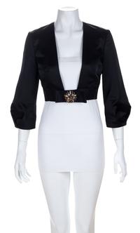 A Valentino Black Evening Bolero Jacket, Size 40.