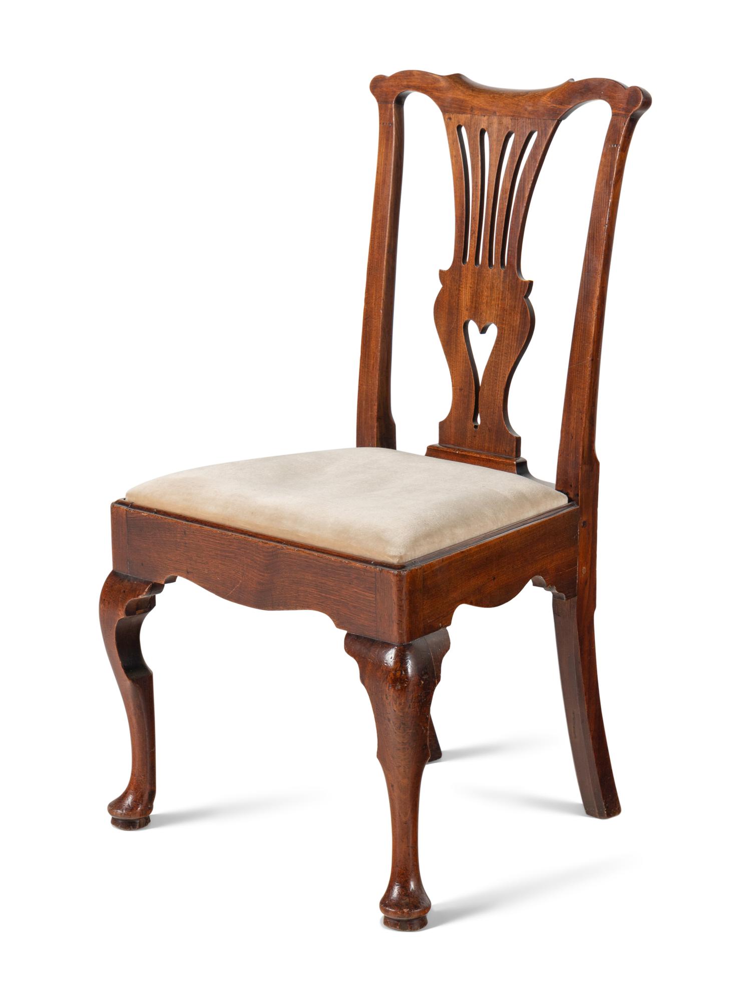 A Pair of George III Mahogany Side Chairs