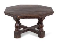 An Italian Carved Walnut Low Table