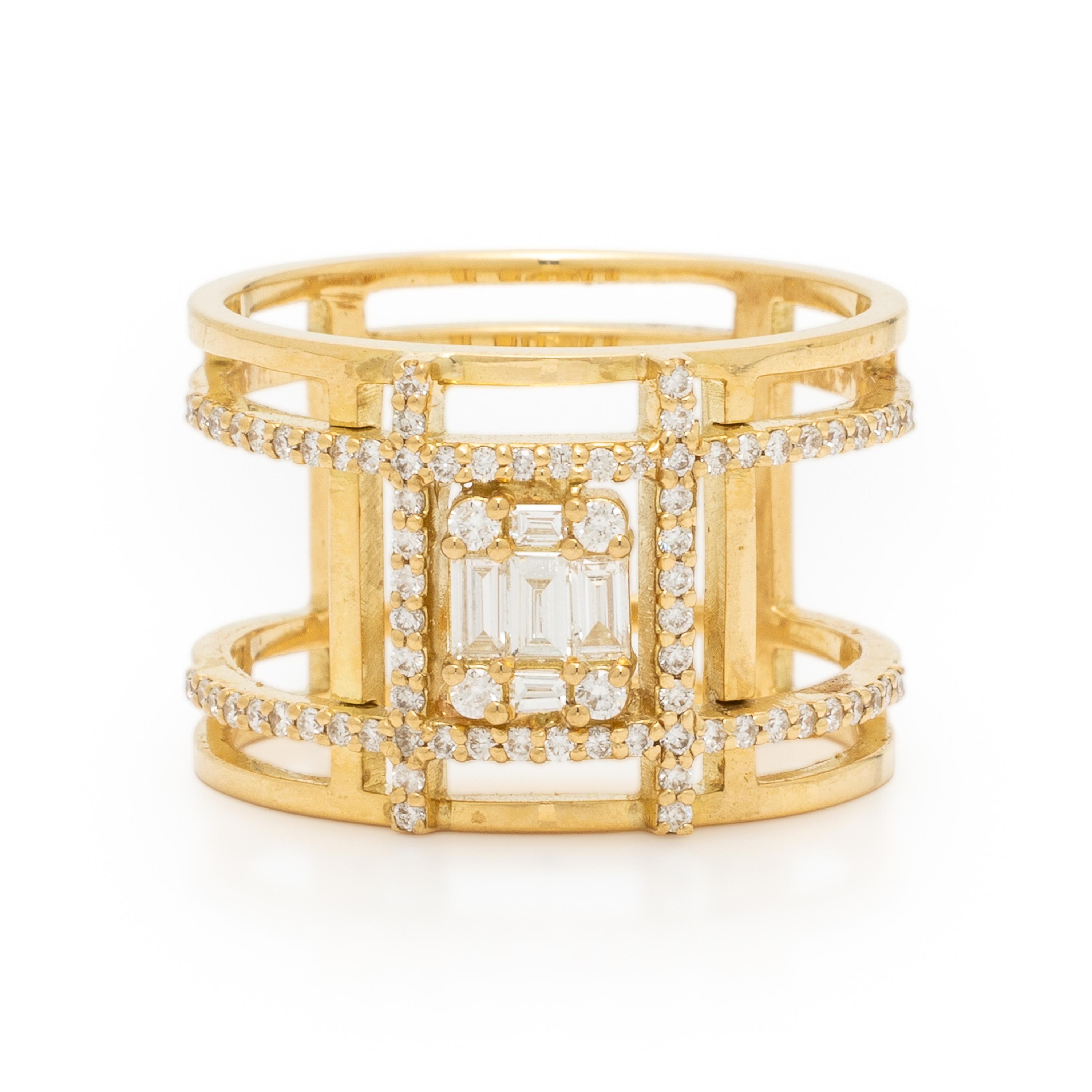 Diamond and Yellow Gold Ring