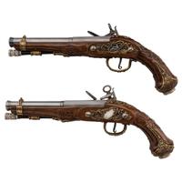 Contemporary Cased Spanish Miquelet-Style Pistols