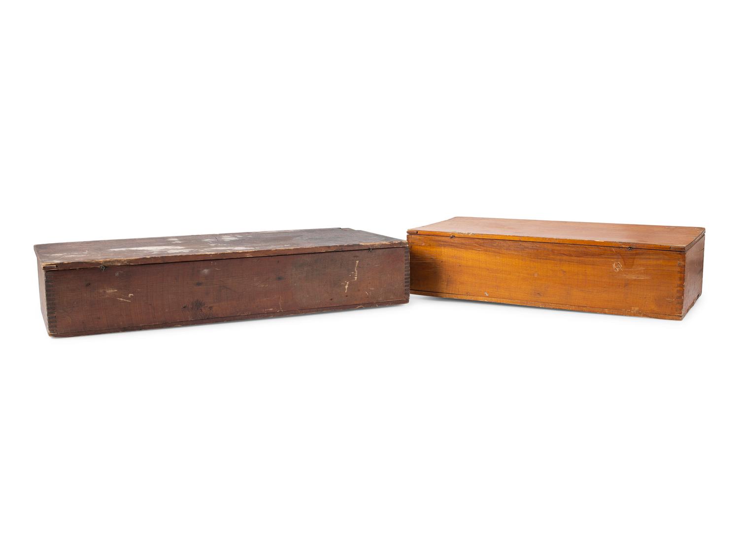 Two Countertop Advertising Seed Boxes