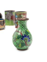 Seven Japanese Cloisonné Miniature Articles