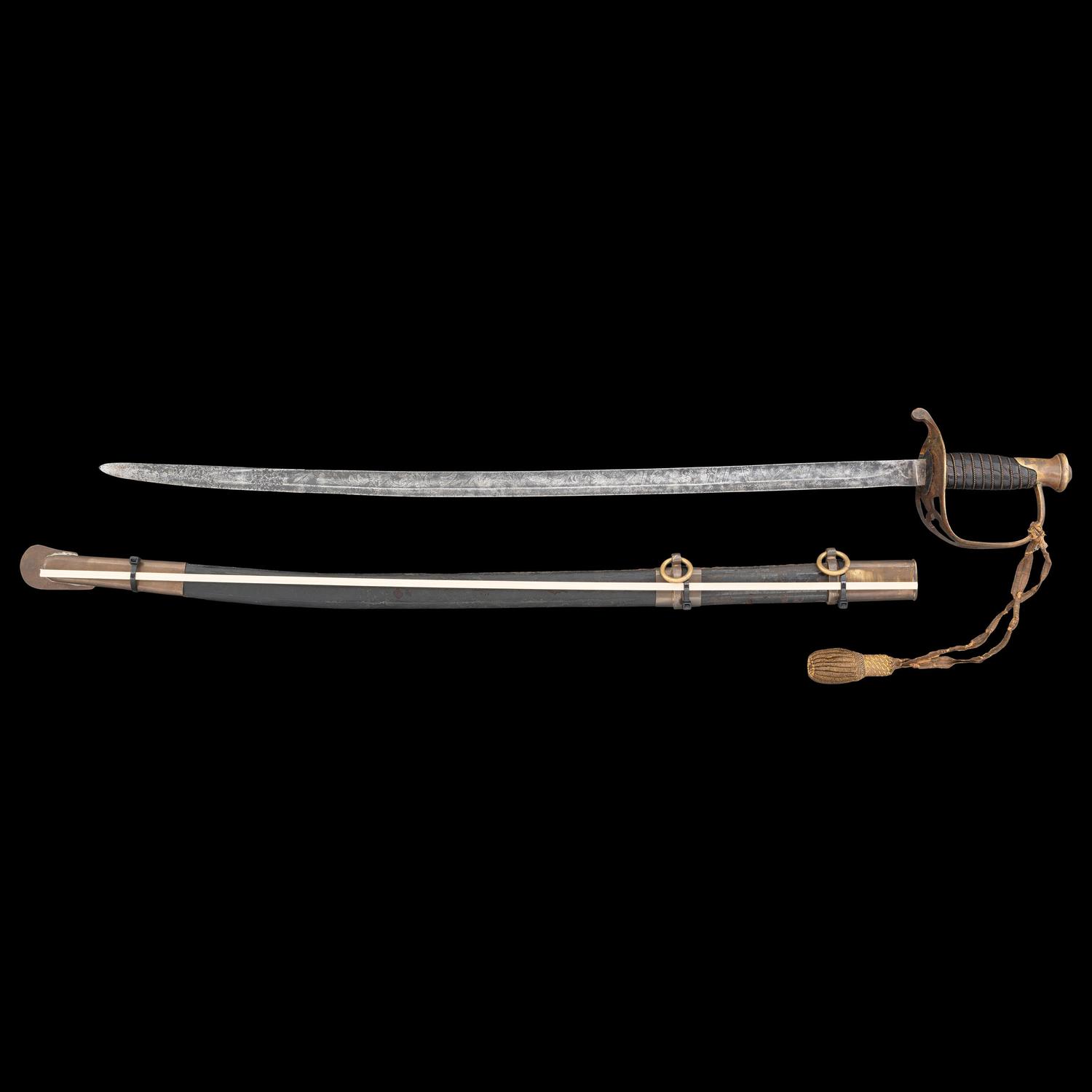 College Hill Arsenal Etched Blade Staff & Field Officers Sword