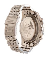 A RARE BREITLING, BENTLEY MOTORS REF. J25362 18K WHITE GOLD AND DIAMOND LIMITED EDITION CHRONOGRAPH WRISTWATCH
