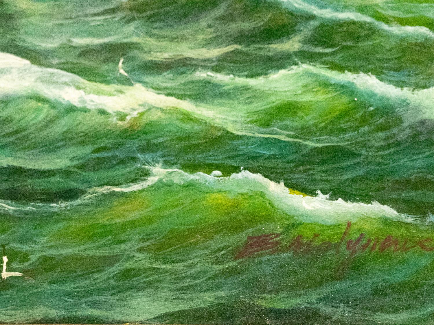 Sailboats at Sea (two works)