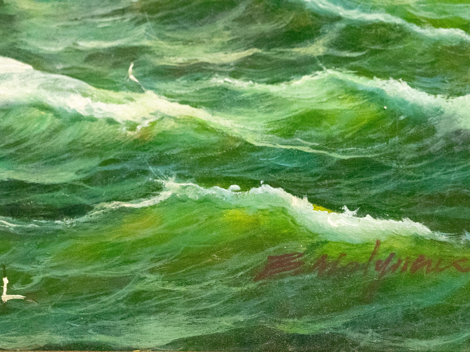 Sailboats at Sea (two works)