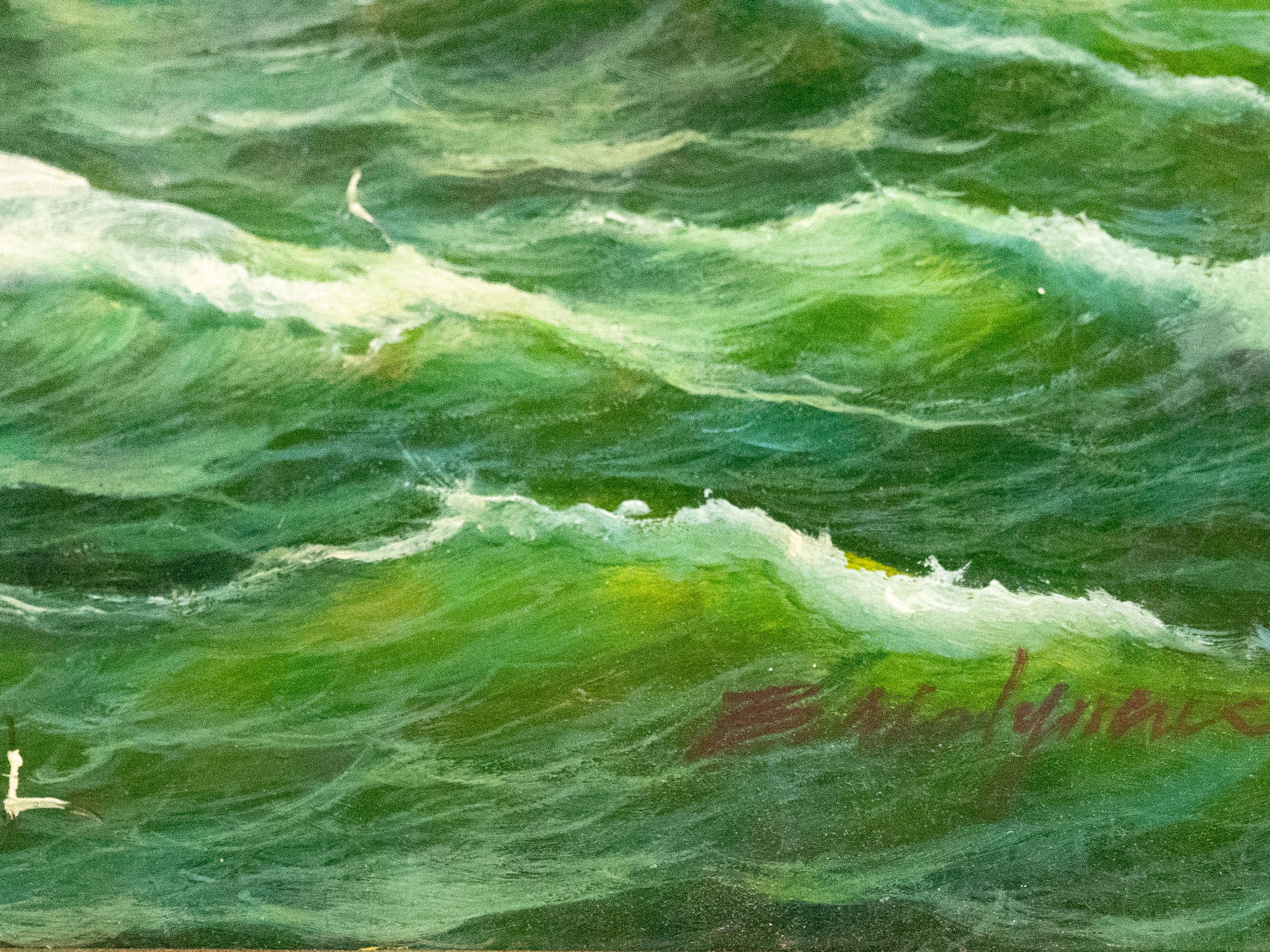 Sailboats at Sea (two works)