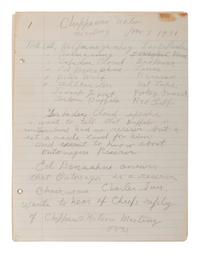 [NATIVE AMERICAN]. ARMSTRONG, Charles D. (1866-1931). Papers of Charles D. Armstrong of the Bad River Band of the Lake Superior Tribe of Chippewa Indians, including letters, documents, maps, and photographs.