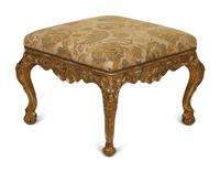 A Louis XV Style Giltwood Tabouret