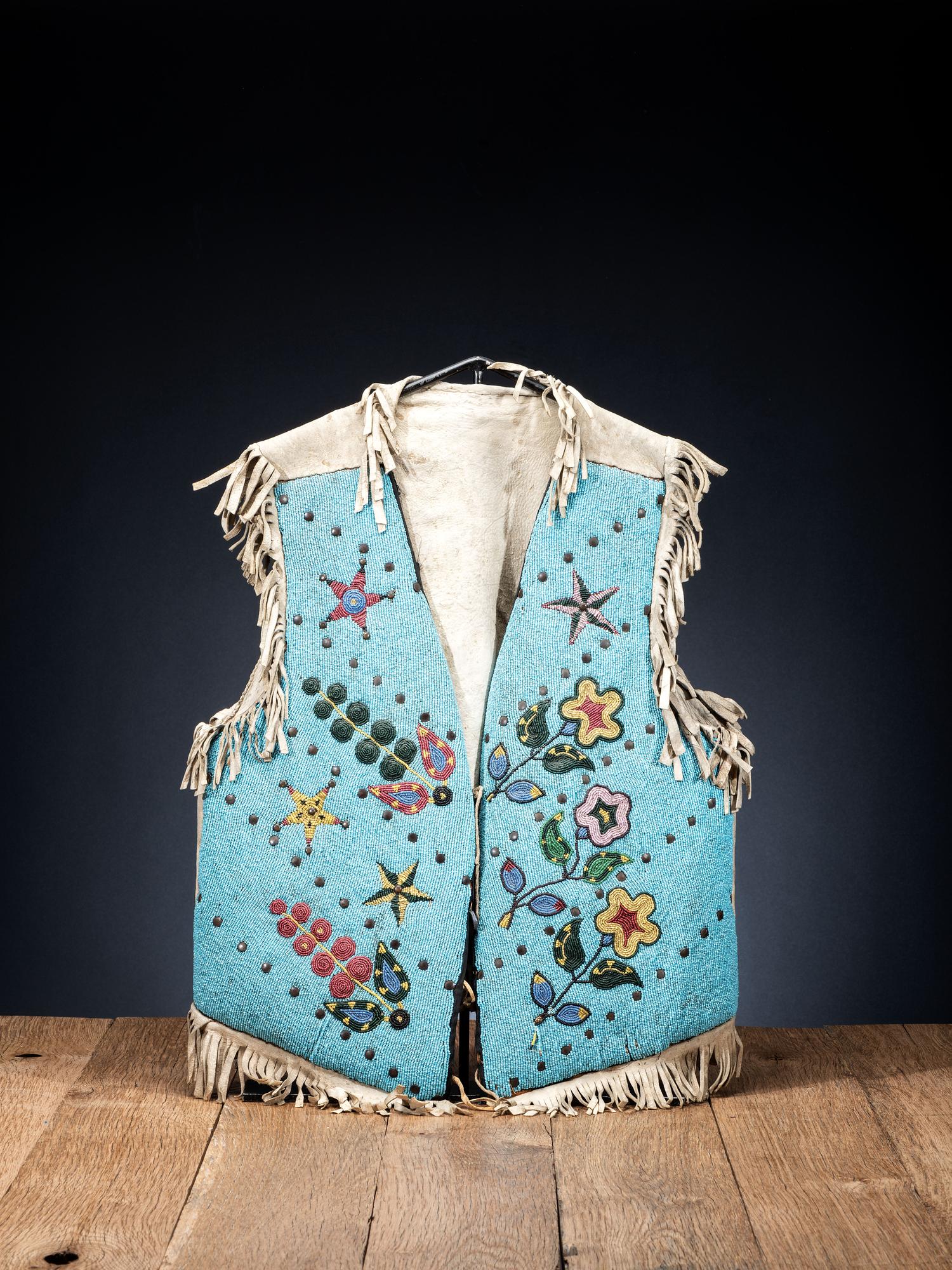 Blackfeet Beaded Hide Vest