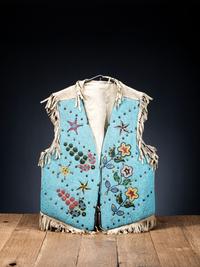 Blackfeet Beaded Hide Vest