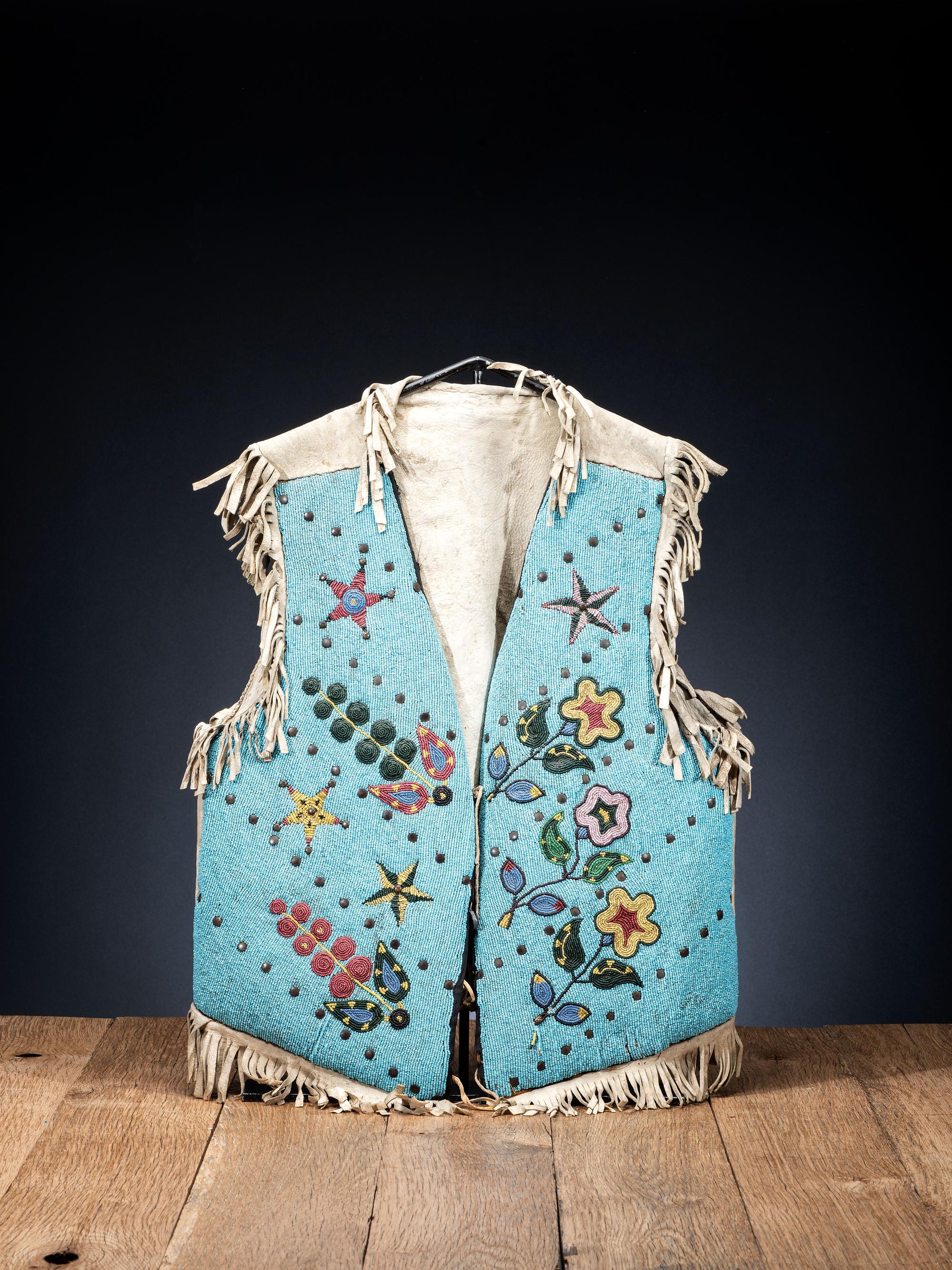 Blackfeet Beaded Hide Vest
