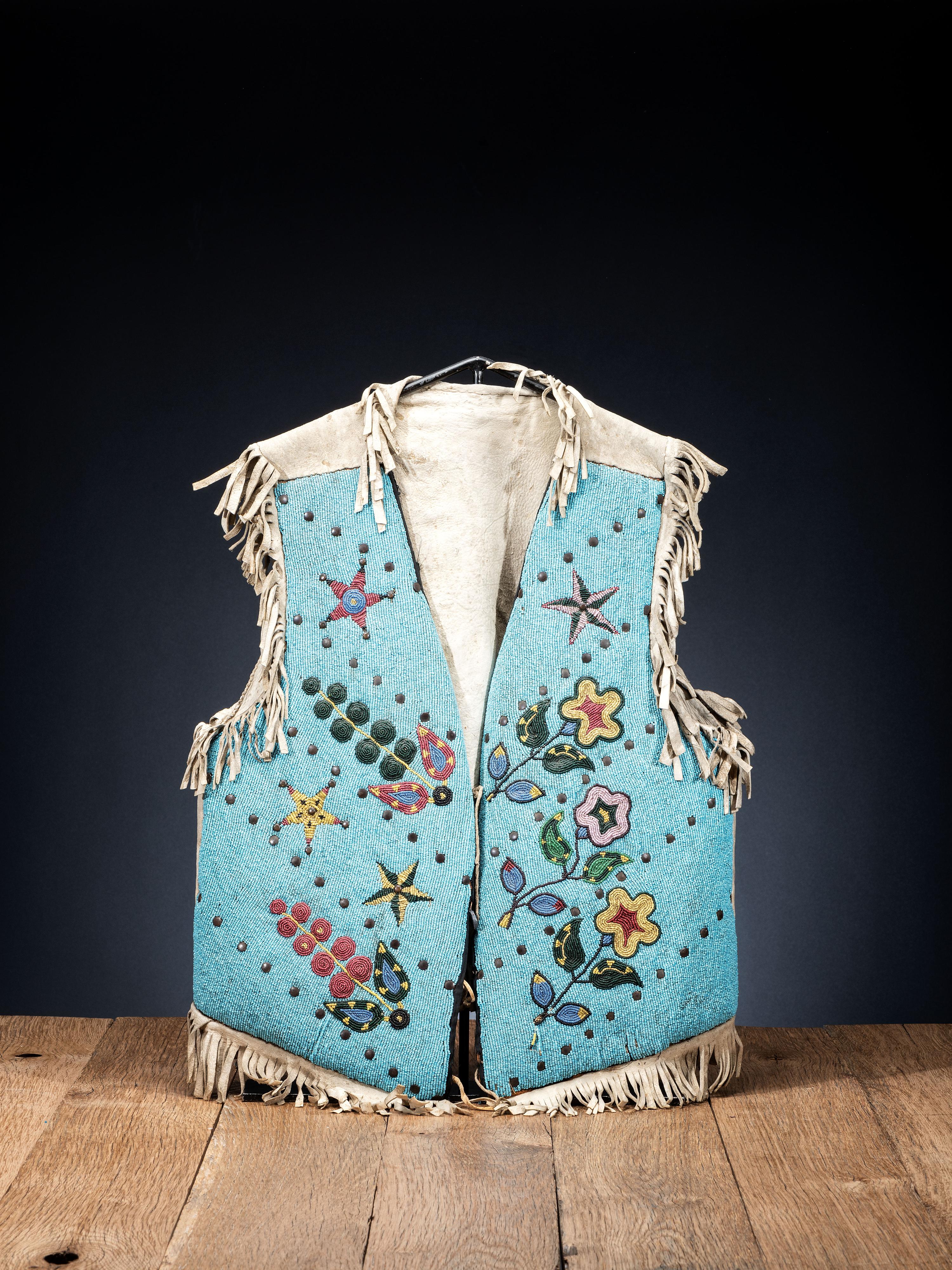 Blackfeet Beaded Hide Vest