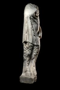 A Roman Marble Statue of Pan Holding Pipes