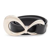 Elsa Peretti, Tiffany & Co,; Infinity Buckle & Black Leather Belt