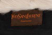 Yves Saint Laurent Gray Fox Coat, 1980s