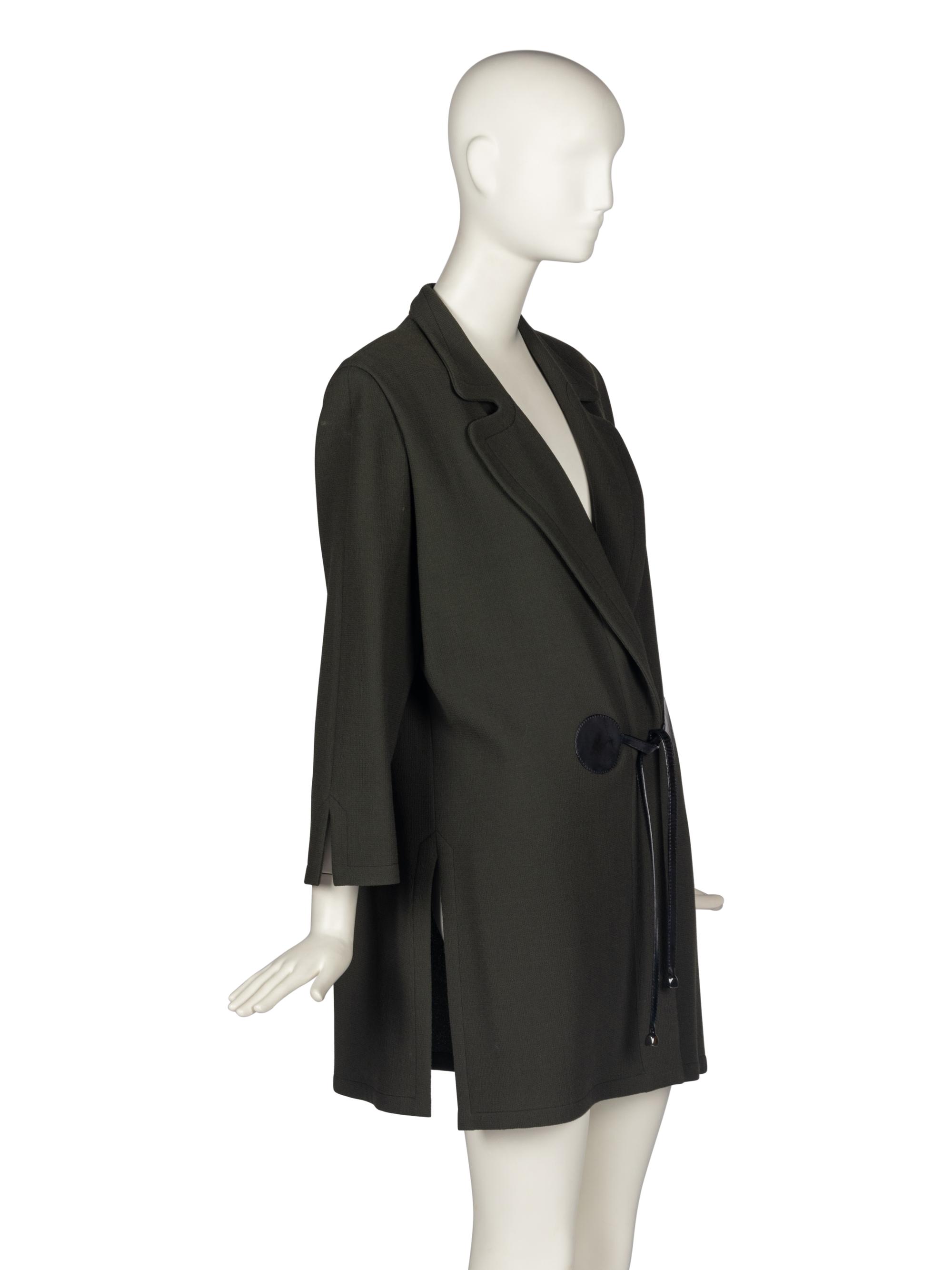 Pierre Cardin Haute Couture Jacket with Vinyl Accents