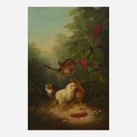 Susan Catherine Waters (American, 1823-1900) Two Chicks and Berries