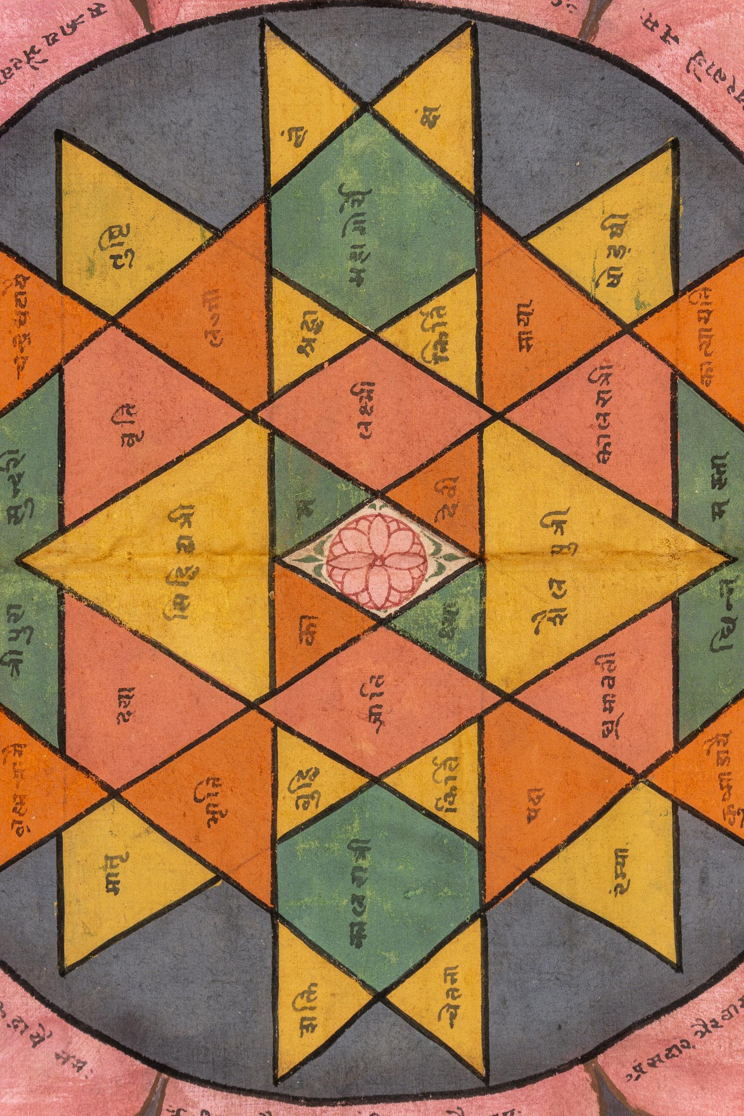 An Indian Painting of a Jain Cosmological Diagram