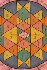 An Indian Painting of a Jain Cosmological Diagram
