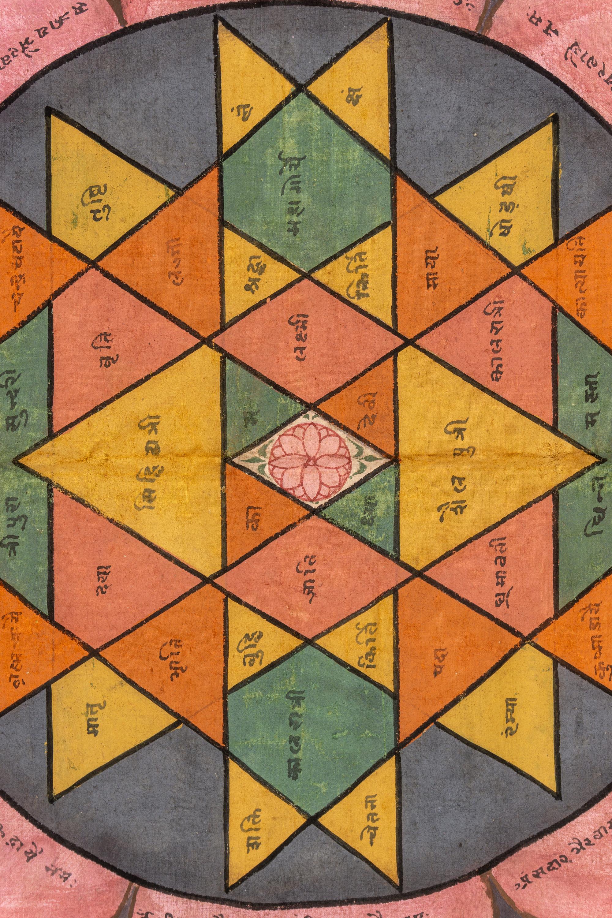 An Indian Painting of a Jain Cosmological Diagram